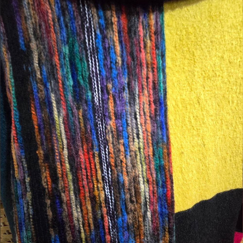 Multi Color Knit Patch Coat - image 5